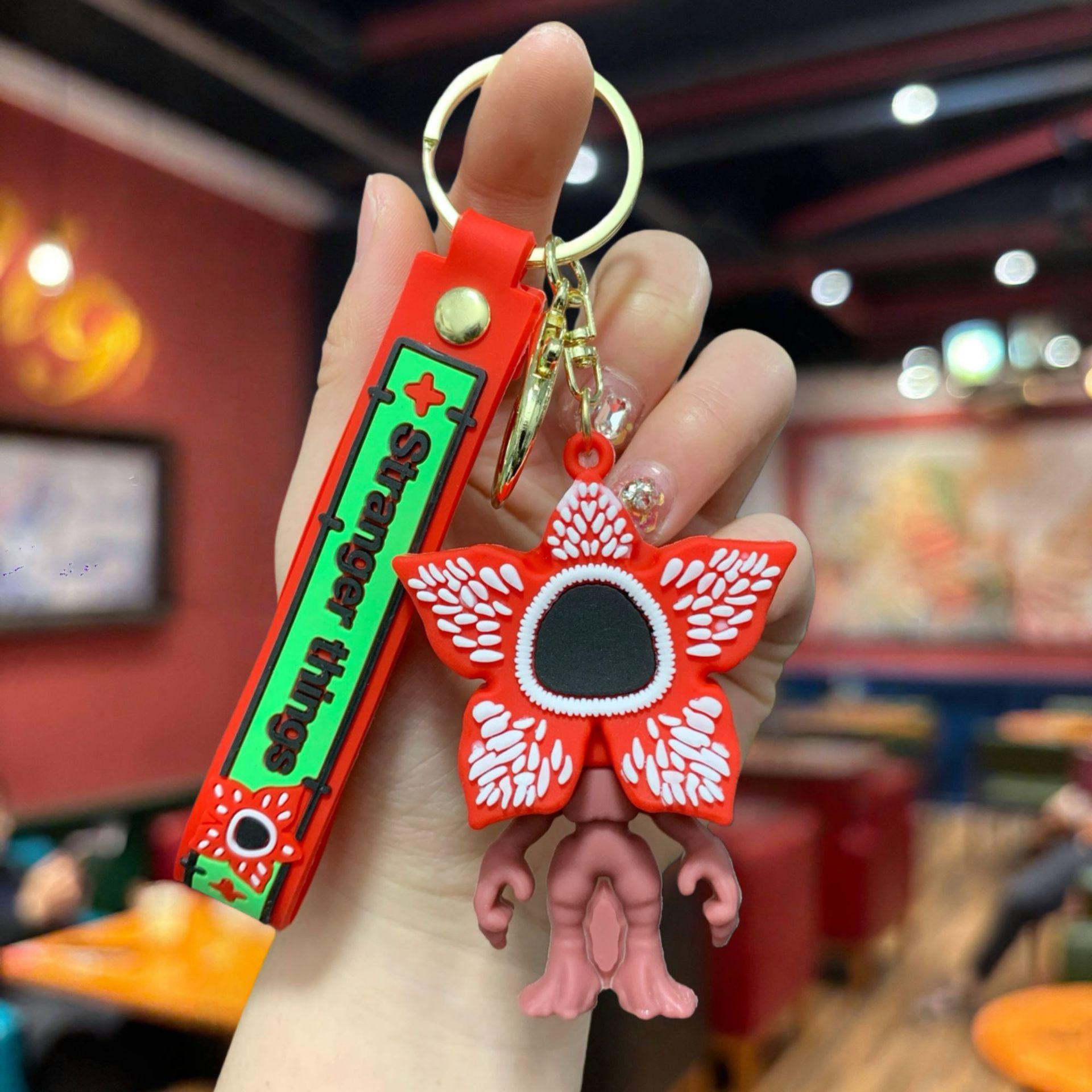 Cartoon Stranger Things, Man Eating Flower Doll, Keychain, Pendant, Accessories, Bags, Hanging Gifts