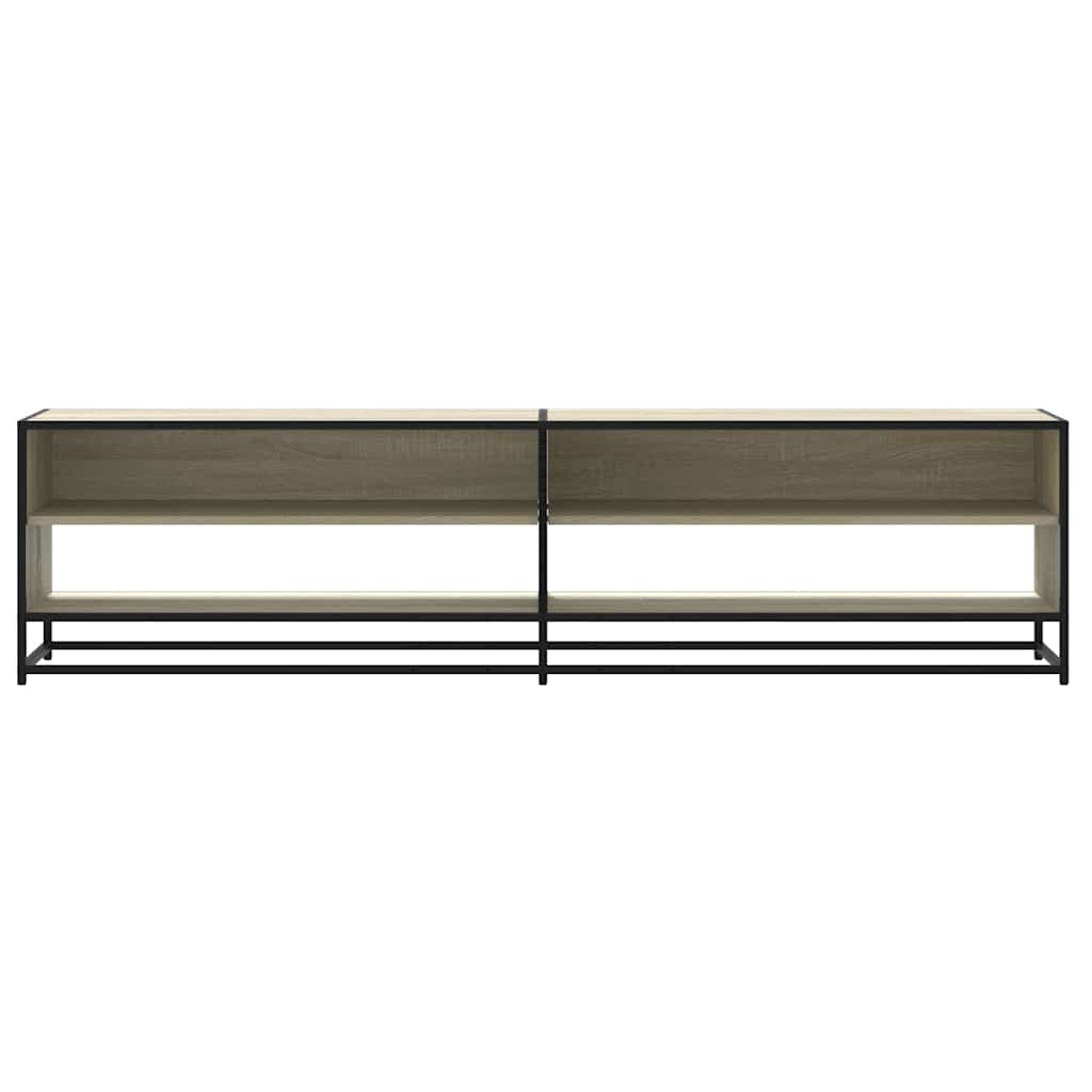 TV Stand in Sonoma Oak Finish 180 x 40 x 46 cm Engineered Wood