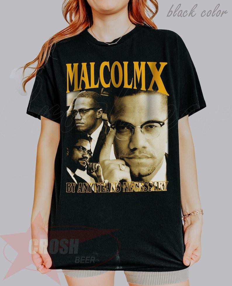 Malcom X Vintage Shirt Malcom X Gift For Her Gift For Him Malcom X Tshirt