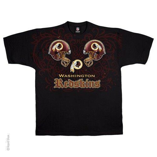 

Футболка Washington Redskins с бирками Face Off Черная рубашка НФЛ