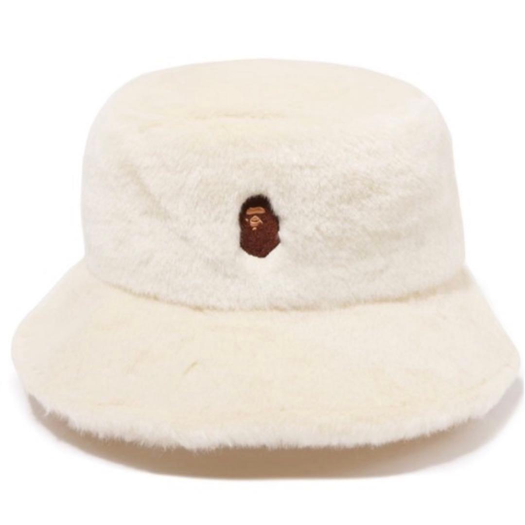 Used A BATHING APE Fur Hat Ape Vape Heisei
