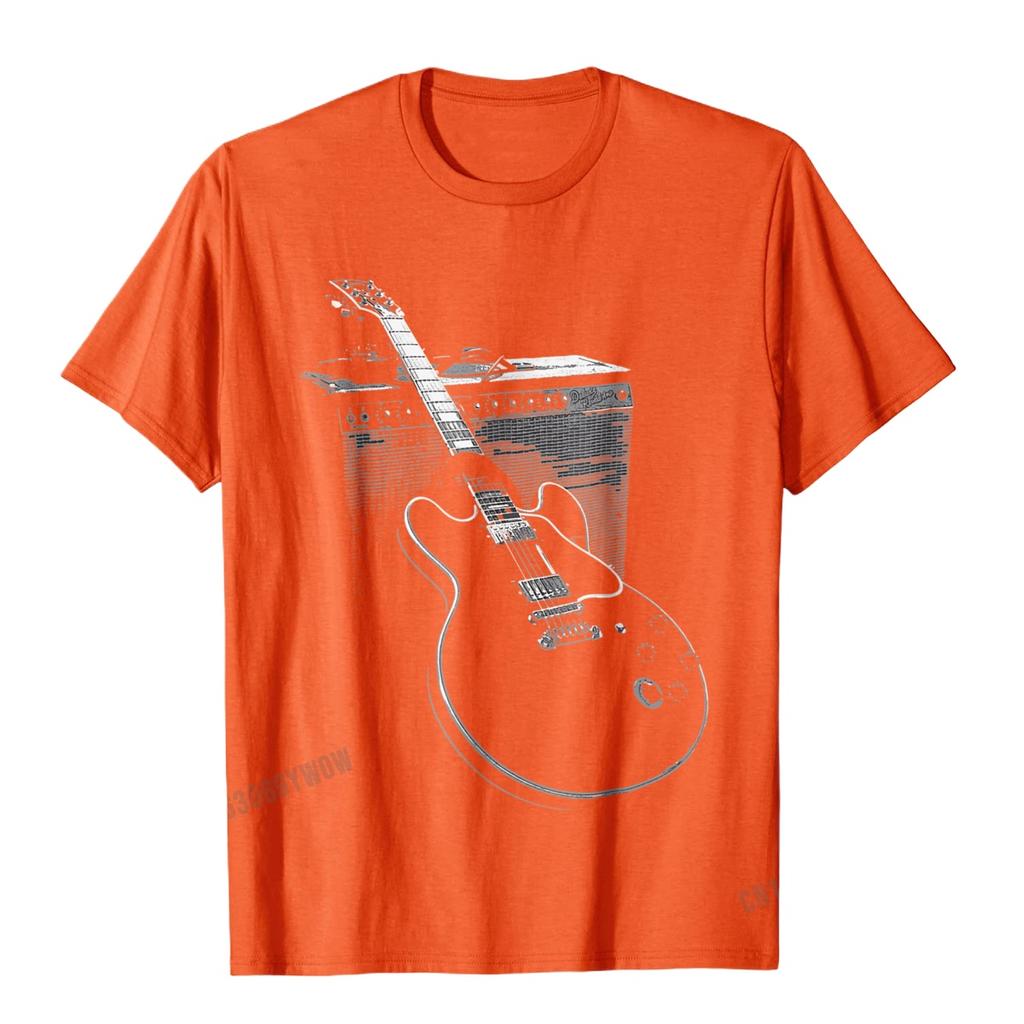 Legendary Blues Guitar And Amp T Shirt Camisas Men Special Printed T Shirts Cotton Men's Tops & Tees Printed On