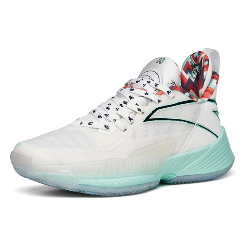 Anta Light Horseman 3 Low-Top Performance Basketball Shoes Men's White Green Sneakers