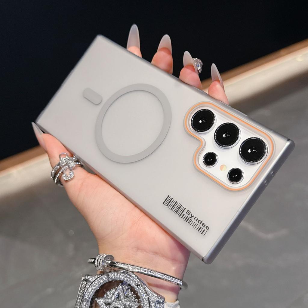 Suitable for Samsung S25 Ultra Mobile Phone Case  Fashionable Ultra Thin Matte Skin Feel Magnetic Suction S24 Ultra Anti Fall Protection Case
