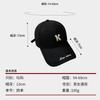 K letter embroidered hard top sunshade baseball cap men's spring and summer wide brim showing face small sunscreen versatile cap