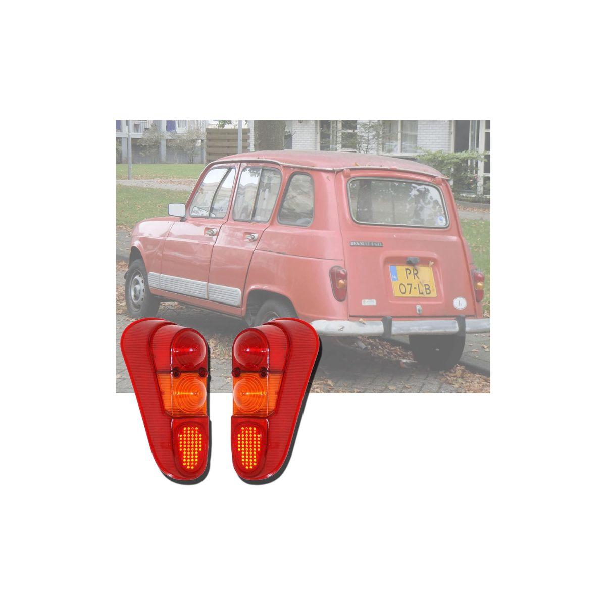 

APSMOTIV 2x Rear Combination Light Lenses Tail Lights 24v Bulbs Suitable for R4 L TL GTL Savane R4 F4 F6 R4 R3 Rodéo красный