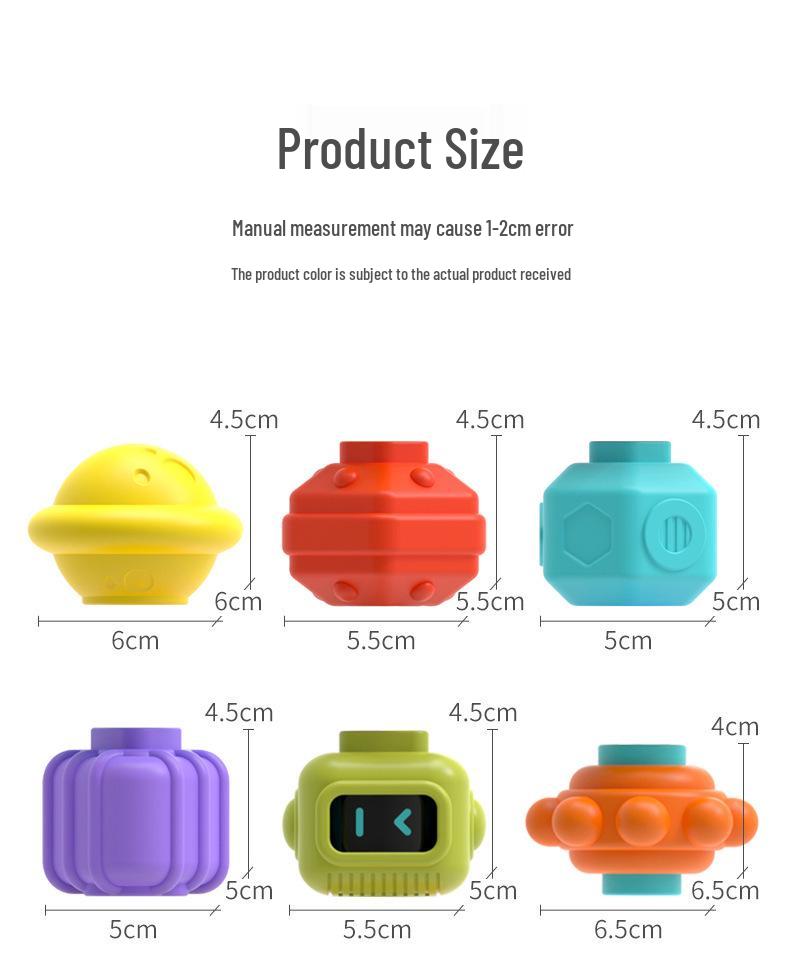 Rainbow Pop-It Cognitive Puzzle Stacking Toy for Toddlers, 2-4 Years, Educational Building Blocks