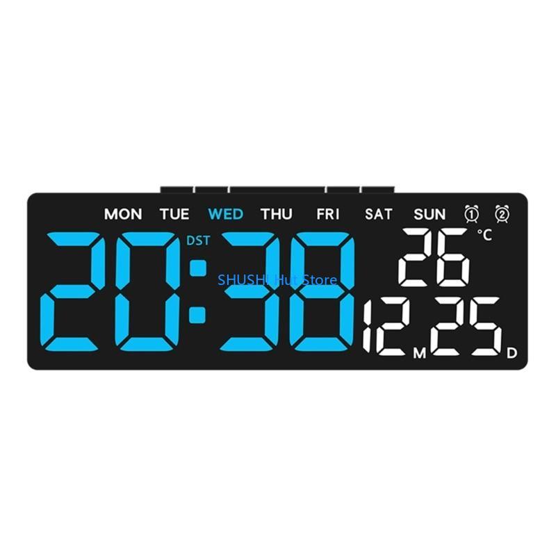 

Easy to Use LED Digital Wall Clock with Display for Travel and Business Trip D57B