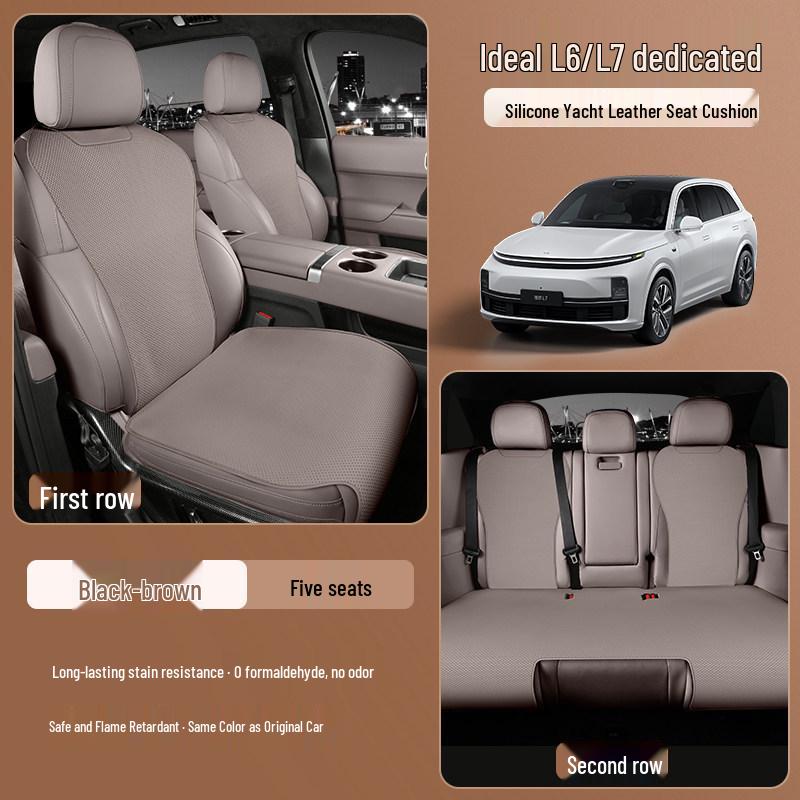 Li Auto L6 L7 All-Season Non-Slip Silicone Leather Car Seat Cushion Li Auto L7 Pro