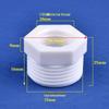 Male-to-Male Plastic Extension Nipple Connector with External Thread Adapter, High-Temperature Resistant, Sizes: 4/6/1 Inch.