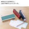Corale pen case leather womens triangular simple adult stylish genuine pencil zipper (orange ivory white)