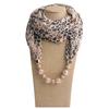 Chiffon Scarf Spring and Summer Women's Pearl Necklace Pendant Scarf Rainbow Scarf Clothing Accessories Scarf