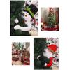 Hugging Santa Claus Snowman Plush Christmas Tree Ornament Holiday Decor Atmosphere Arrangement
