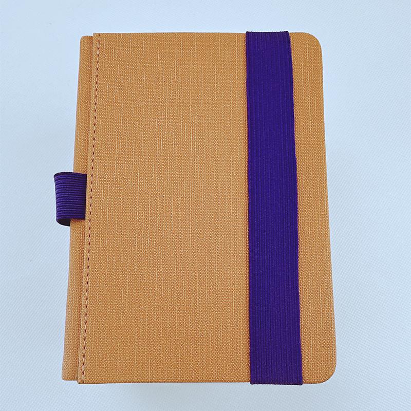 Notebook Custom Logo High Quality Office Supplies Personalized Paper PU Leather Elastic Band Diary Journal A5/ A6 (Orange,A6&A6) оранжевый