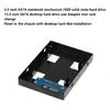 SSD Metal Mounting Bracket 2.5inch to 3.5inch Hard Drive Adapter Conversion Tray Easy Installation for PC Case