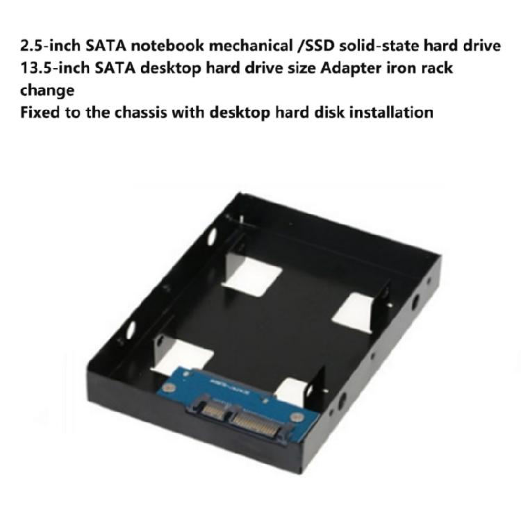SSD Metal Mounting Bracket 2.5inch to 3.5inch Hard Drive Adapter Conversion Tray Easy Installation for PC Case