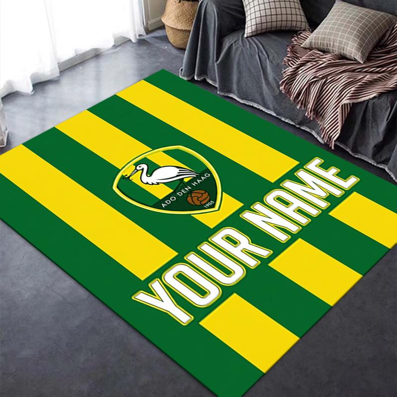 Custom Name ADO Den Haag Carpet Rug for Living Room Bedroom Home Sofa Decoration,Kids Play Non-slip Floor Mat