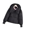 Down and cotton jacket women's new loose and thickened winter bread jacket plus-size season jacket 2025 fall/winter cropped padded jacket