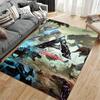 ARK Extinction Sci-fi Dinosaur Battle Design Non-slip Rug Suitable for Living Room and Bedroom Sofas