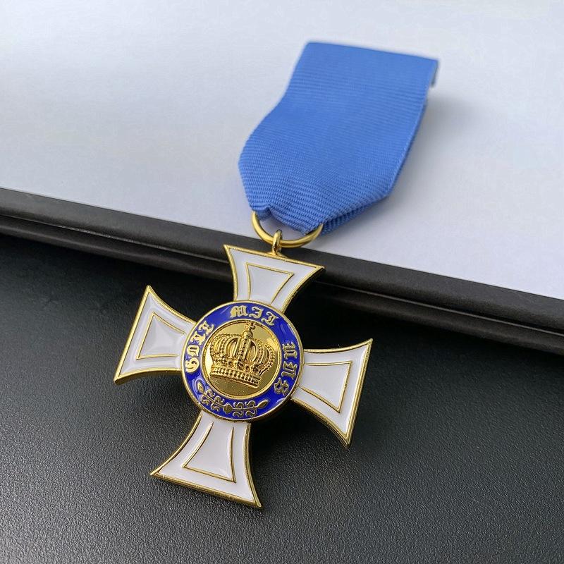 Medalha Prussiana, Classe de Cavaleiro, Coroa, Insígnia da Cruz, Medalha Alemã, Medalha Comemorativa Estrangeira, Colar, Broche, Presente de Natal, Enchimento de meias