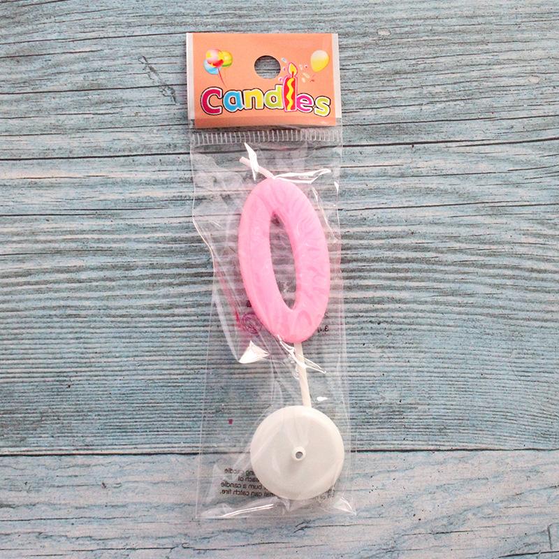 Digital Candles Medium Pink Independent Packaging Digital Children's Birthday Cake Baking Decoration Candles