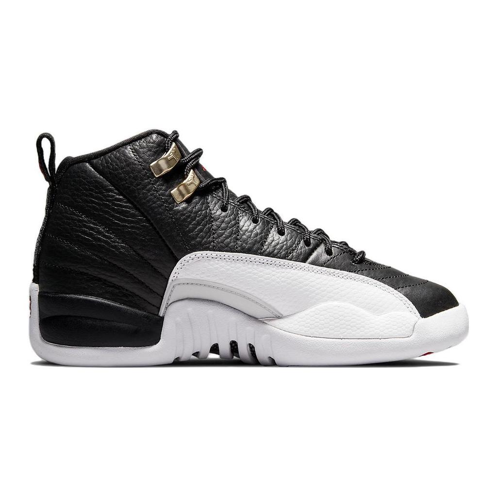 Air Jordan 12 Retro GS Playoff 2022 Kids Sneakers Black Varisty-Red White 153265-006