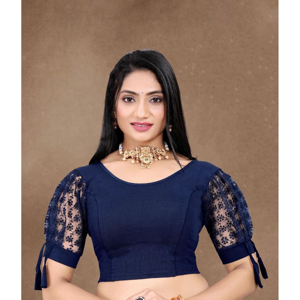 Women Cotton Laycra Blend Designer Blouse Indian Bollywood Beautiful Choli Dress