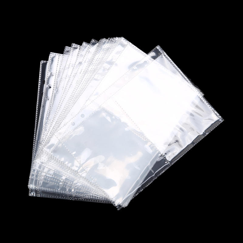 A5/A6 Loose Leaf Binder Cover Refillable Notebook Shell 25 Sheets Clear Binder Planner Inner Pages Protectors