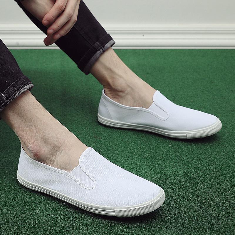Unisex Slip-On Anti-Static Canvas Work Shoes for Medical Use
