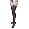 Sexy Women Hollow Out Shaping Pantyhose 2 In 1 Oil Glossy Shiny Tights Sheer See Through Bandage Garters Belt Stockings