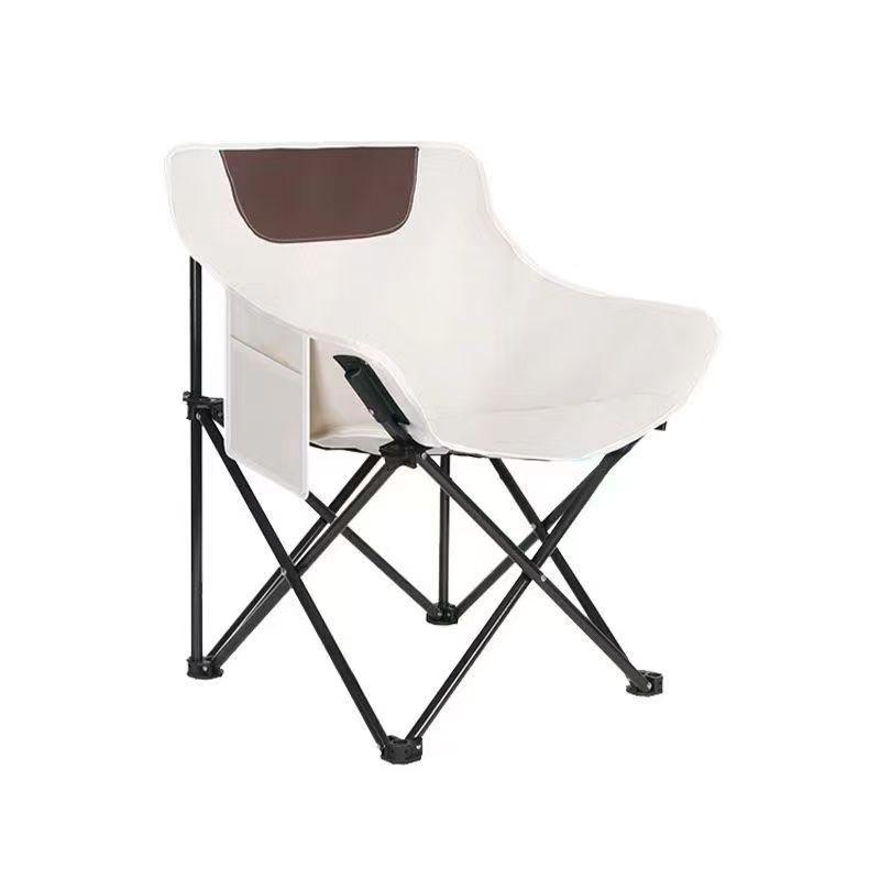 Extra Thick Outdoor Moon Chair: Portable Recliner & Fishing Stool