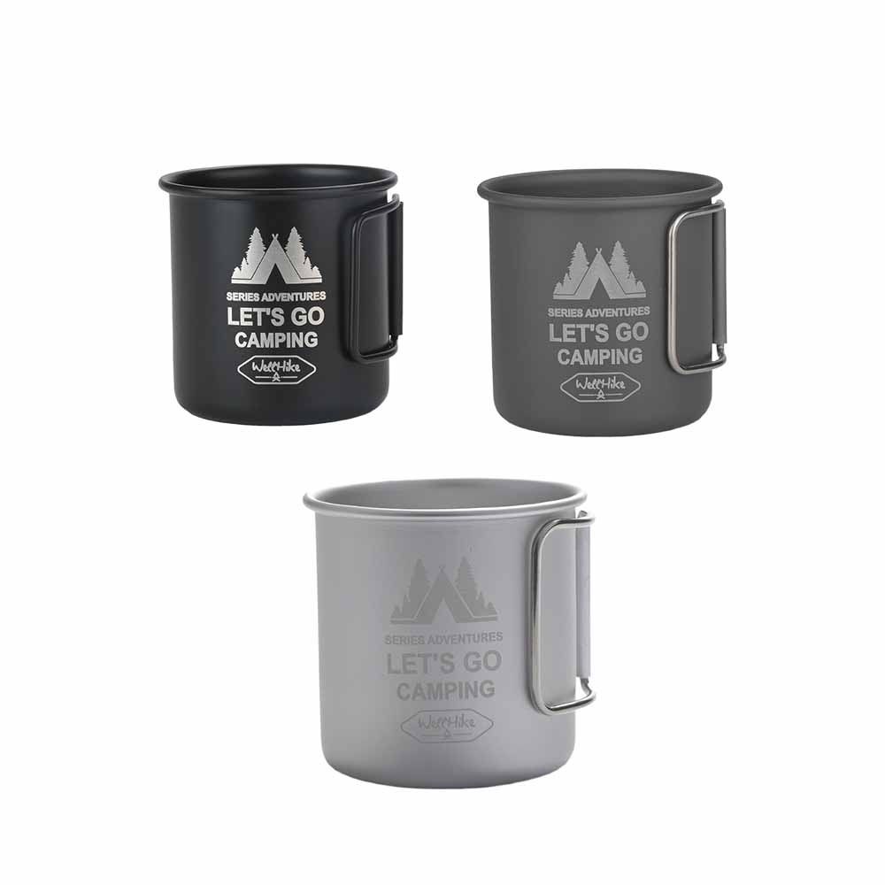 300ML Camping Mug with Foldable Handle Coffee Mug Convenient Camping Water Cup  Camping