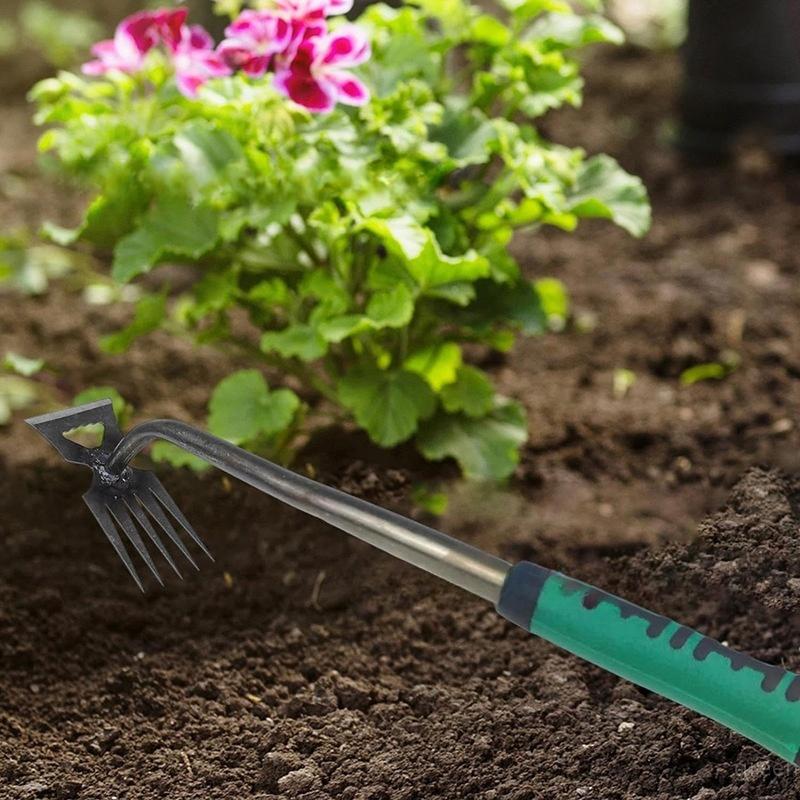 Unelte de pravitor de grădină Lopată de plantare Greblă manuală pentru iarbă Afânarea solului Arăturarea înrădăcinării Îndepărtați Săpat Unelte de mână agricole