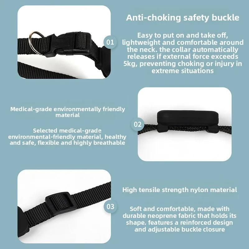 Mini Bluetooth GPS Tracker for Pets Dog Cat Movement Alert Anti-Lost Collar Remote Global Locator for Puppies