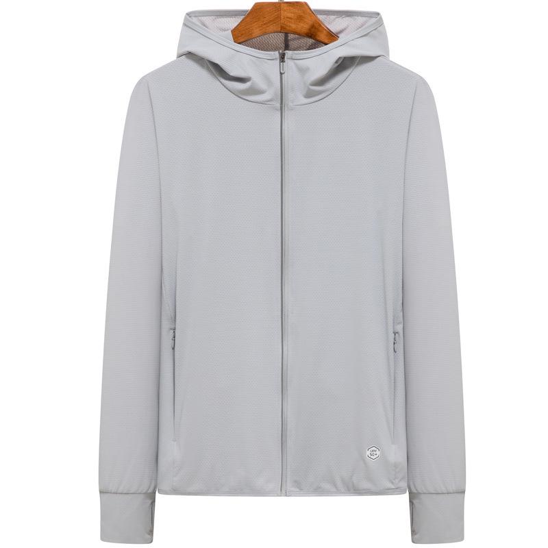 Unisex Hooded Lightweight Sun Protection Jacket - Breathable, UPF5, Ideal for Outdoor Activities XL
