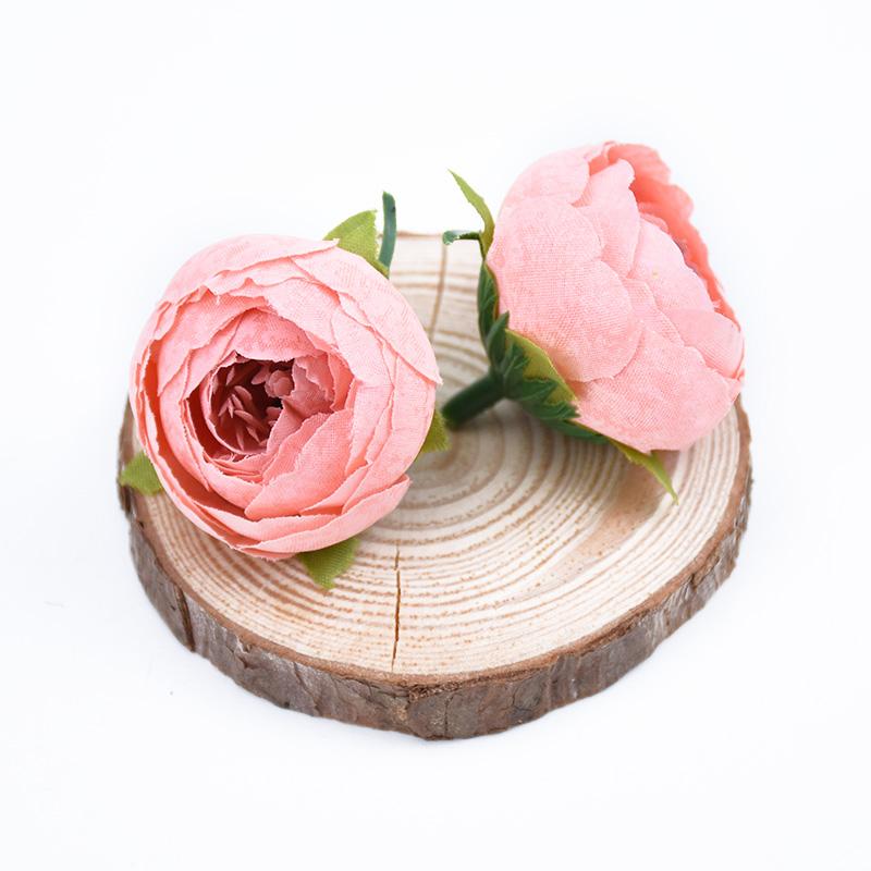 10pcs Artificial Flowers for Home Decoration Fake Plastic Flowers Christmas Garlands DIY Gifts Scrapbooking Silk Tea Roses
