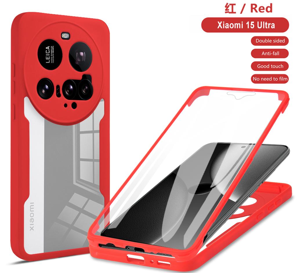 Funda For Xiaomi 15 Ultra Case 360 Full Protection Cover For Xiaomi Mi 15 Xiaomi15 Ultra Clear Screen With Silicone Bumper Coque
