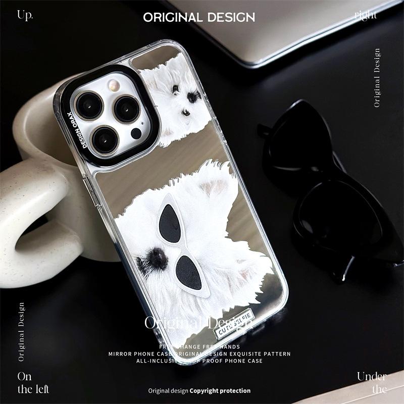 Zhitai iPhone 14 Pro/15/16 Pro Max 3-in-1 Mirror Case for Apple 12/13