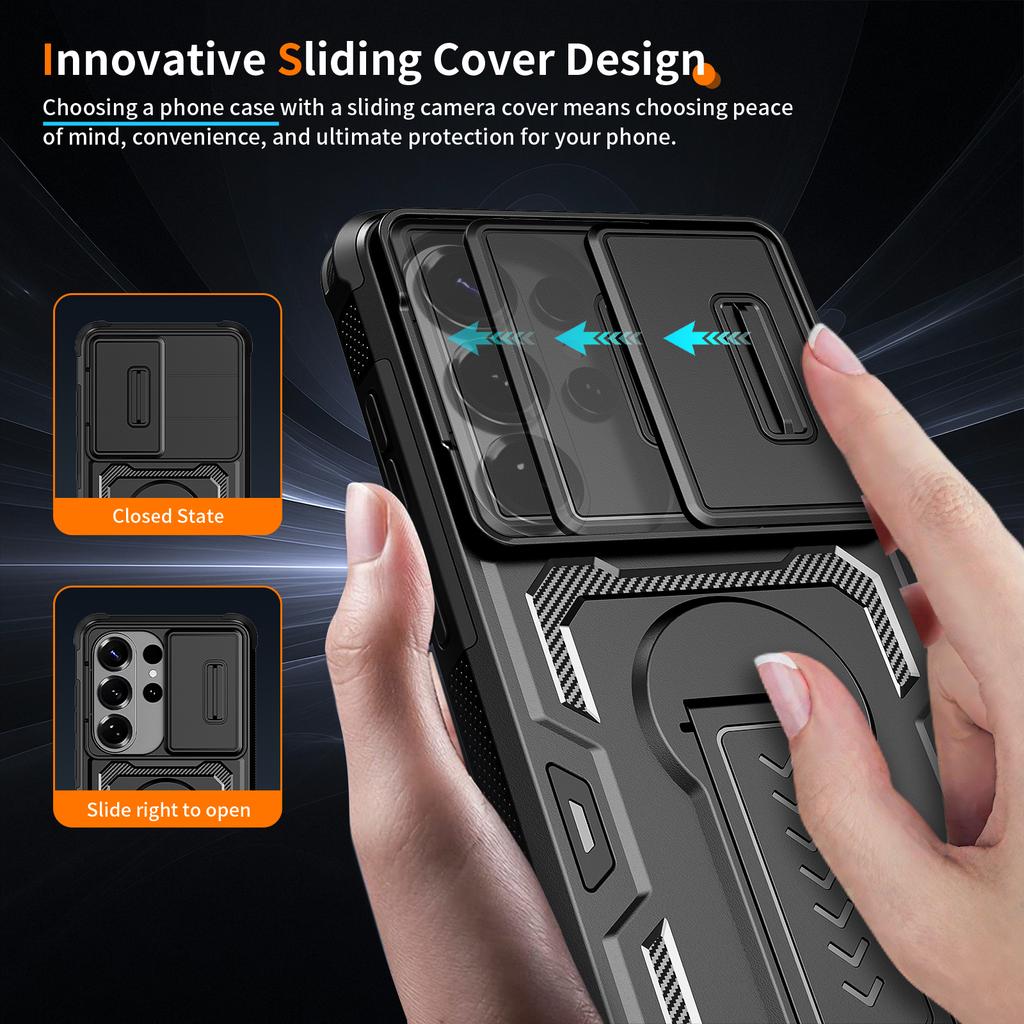 Stable Stand Hard Phone Case for Samsung Galaxy A57 S26 Ultra S25 S24 S 26 25 24 A17 5G A37 A56 A36 A26 A16 Protection Cover