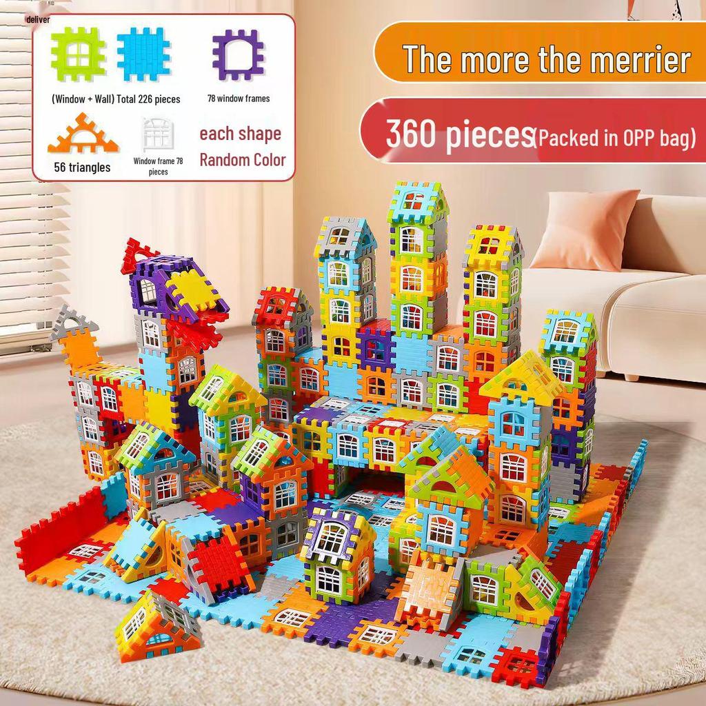 Educational Building Blocks for Kids, Ages 3-12, Intelligence Puzzle with Large Pieces