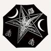 Baphomet Goat Head Pentagram Occult Symbol Sticker Decal Laptop Car Window Wall Bumper Sticker 5" Umbrella, Cute Umbrella with Cute Design, Portable 3