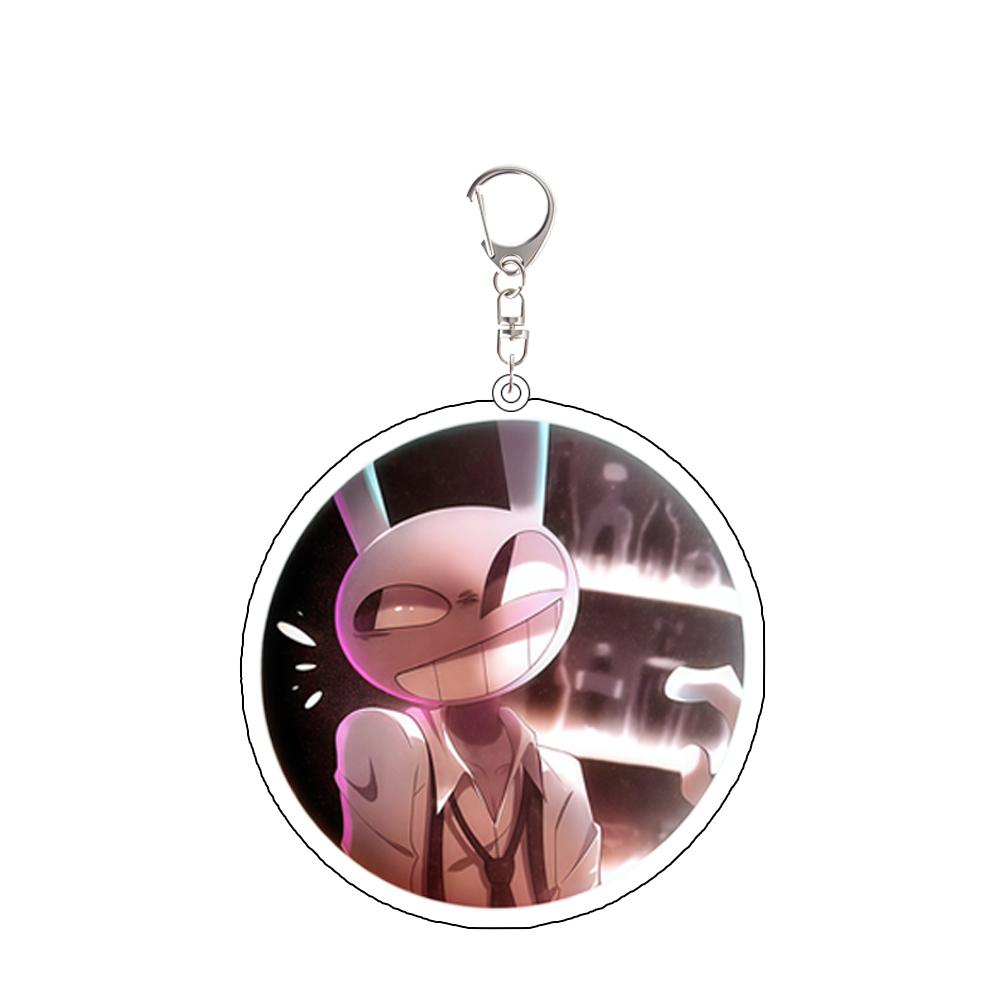 Pour TADC Jax Pomni Ragatha Gangle Zooble Kinger Anime Périphérique Porte-clés Acrylique Personnalisé Dessins Animés Pendentif Sac à Dos Cadeau de Festival black