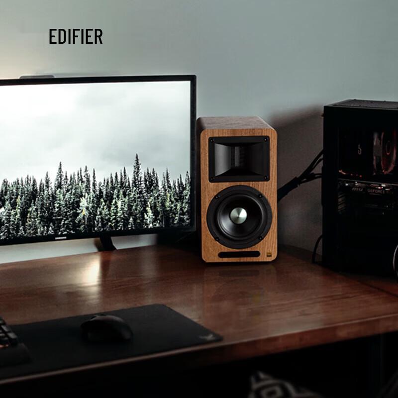 Edifier AIRPULSE A80 Hi-Fi Active Bluetooth Bookshelf Speakers CN Plug (adapter Included)