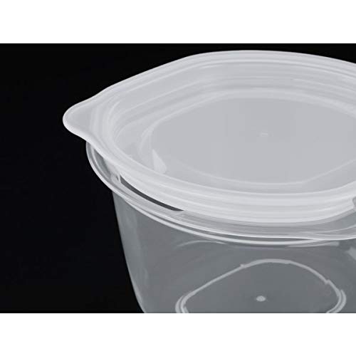 Rakuchin Pack Storage Container, for One Serving of Rice, 270ml Capacity, Clear White, Pack of 2