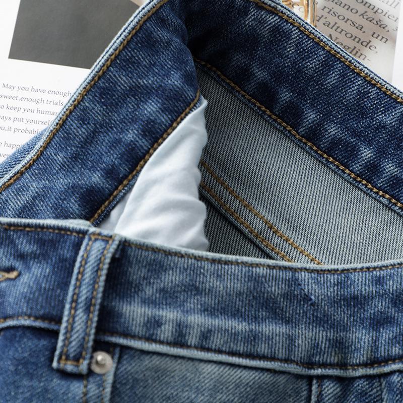 Luxurious Women's Wide-Leg Jeans, Autumn/Winter 2025, Loose Retro Style
