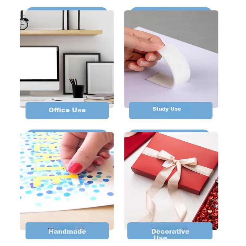 High Adhesion EVA Double-Sided Foam Tape, Strong Adhesion, 24mm x 5y (4.57 Meters, roll), Double-Sided Foam Tape, Strong Adhesion, White, 10 Rolls