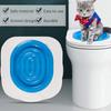 Katzen-Toilettentrainingsset Wiederverwendbare Welpen-Katzenstreumatte Katzen-Toilettentrainer Toilette Haustiere Reinigung Katzen-Toilettentrainingswerkzeug