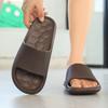 Summer New Flat Heel Sandals Home Indoor Bathroom Slippers Non Slip Rubber Block Design Suitable For Both Men And Women