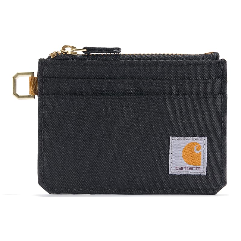 

[Carhartt] wallet Casual Nylon Duck Zippered Card Keeper Wallets Nylon duck zipper (black)