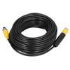 50ft 4Pin Car Video Extension Cable with Waterproof Shielded for CCTV Rearview Camera Truck Trailer